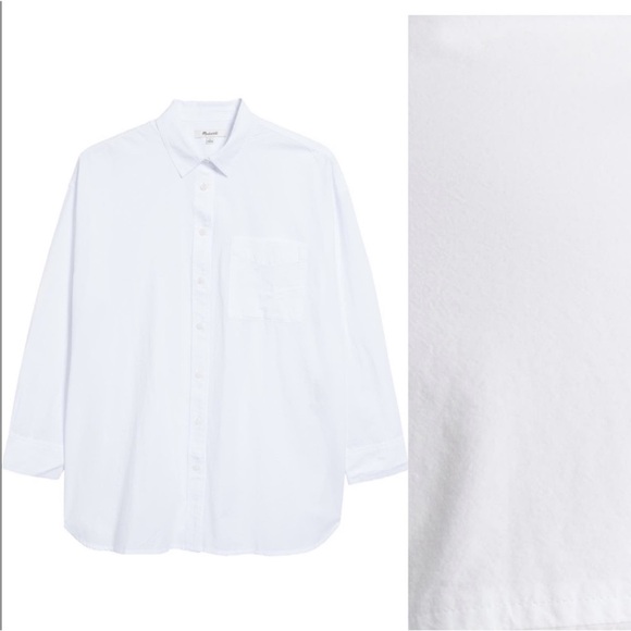 The signature poplin oversize button-up shirt - Picture 2 of 7